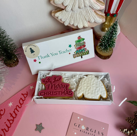'Thank You Teacher' Festive Biscuit Gift Box
