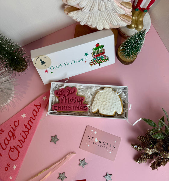 'Thank You Teacher' Festive Biscuit Gift Box