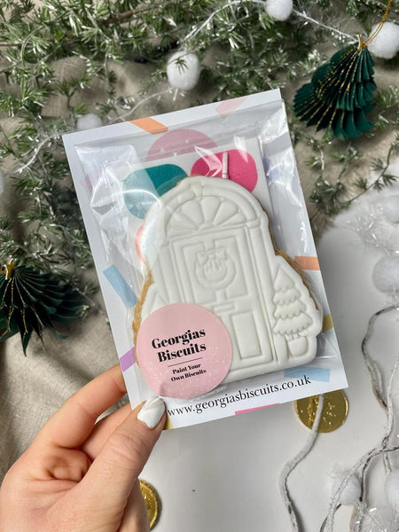 Paint Your Own Christmas Door Biscuit