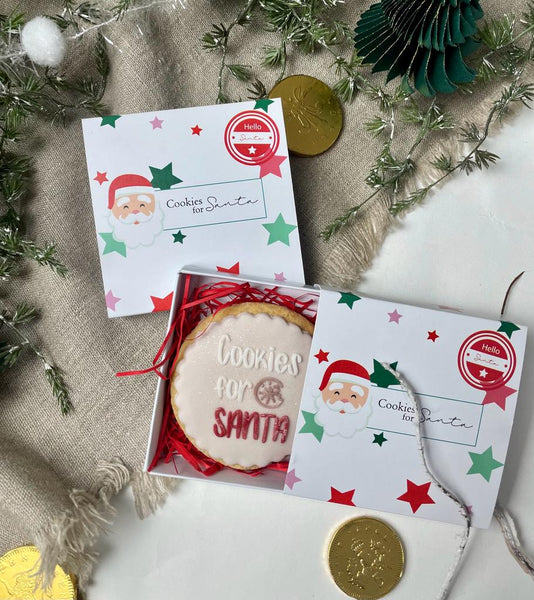'Cookies For Santa' Individual Biscuit Gift Box