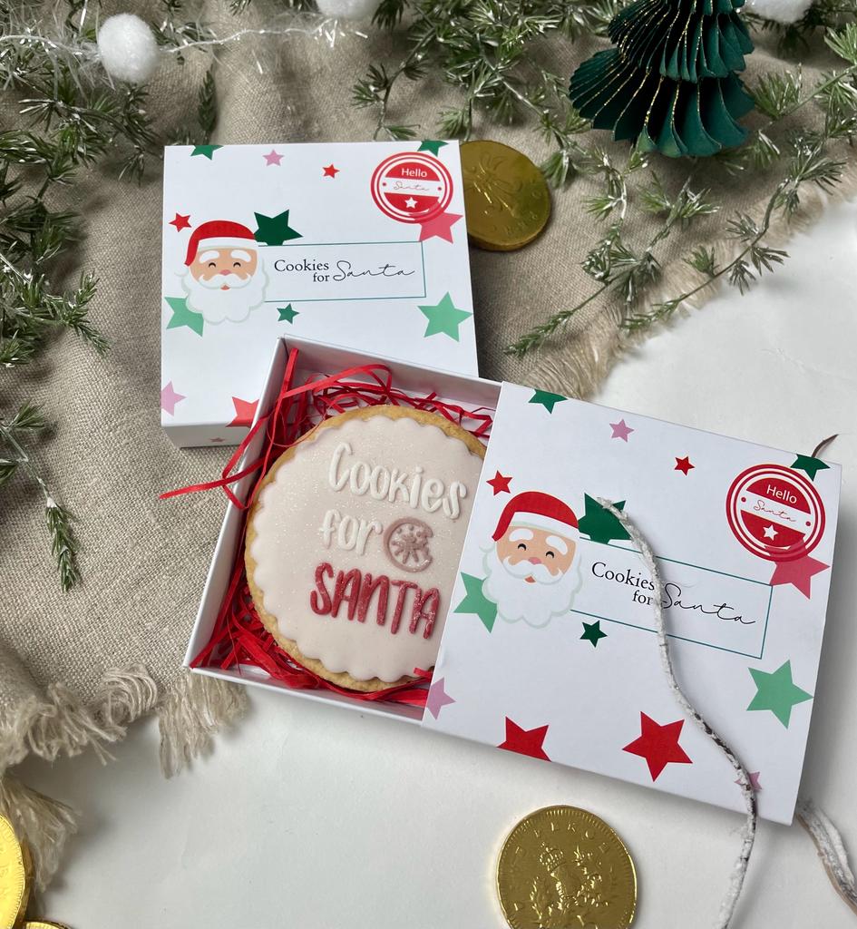 'Cookies For Santa' Individual Biscuit Gift Box