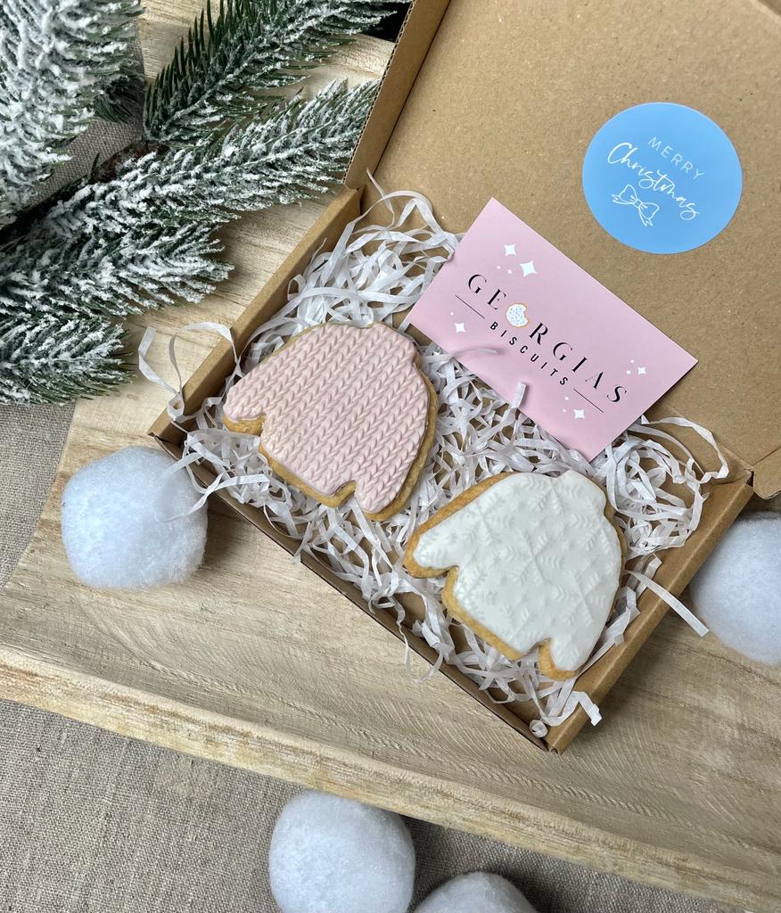 Winter Jumper Biscuit Letterbox